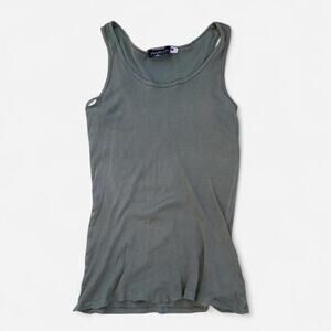 Vintage worn in green ribbed tank
